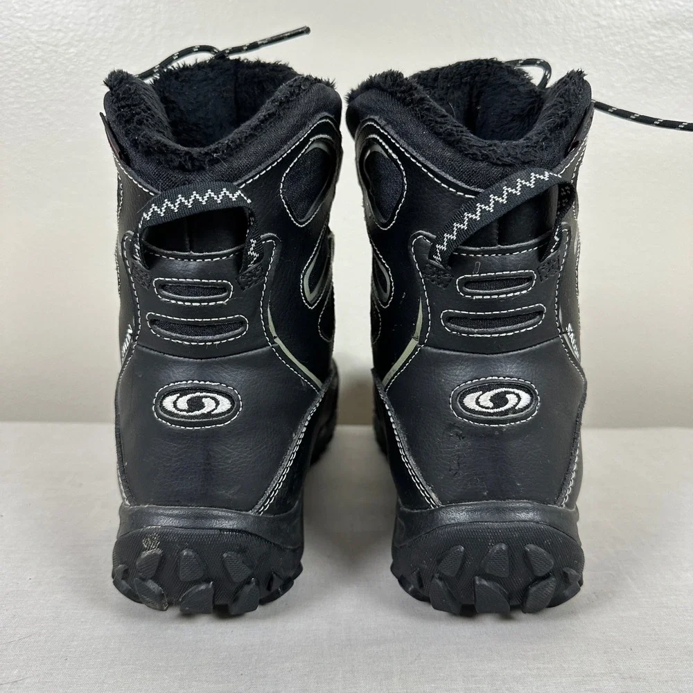Salomon Men's 8‎ Winter Boots Black ClimaShield Waterproof Insulated
